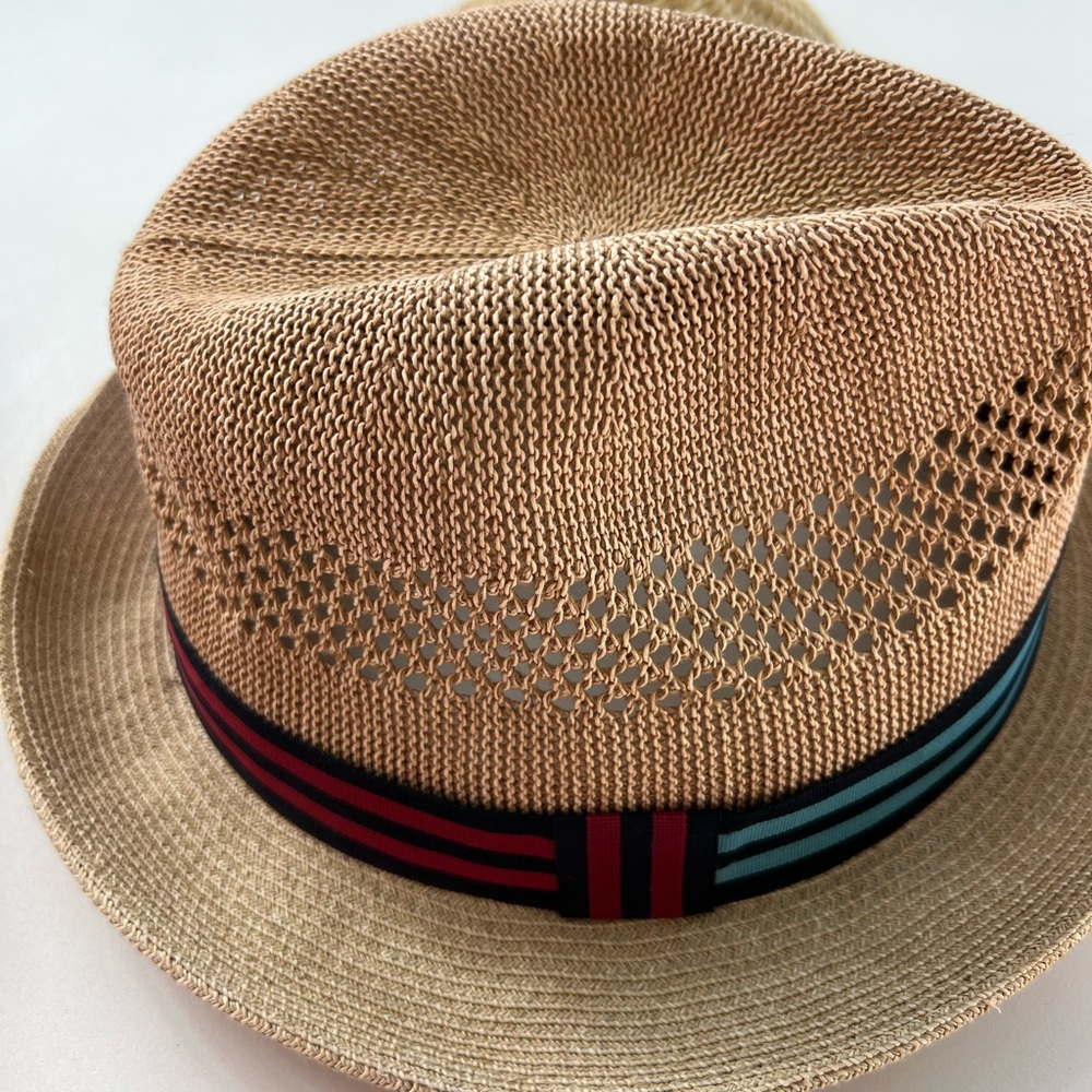 Bailey Of Hollywood Tan and Black Fedora Hat - Picture 7 of 9